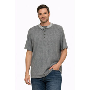 Generra Reserve Men’s Ribbed Henley Shirt – Size XL
